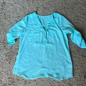 Light blue blouse